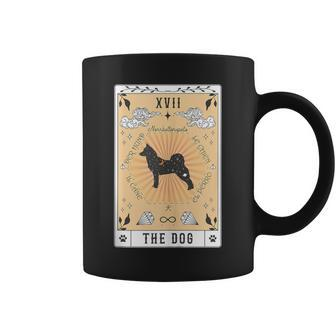 Tarot Card The Dog Norrbottenspets Celestial Space Galaxy Coffee Mug | Mazezy