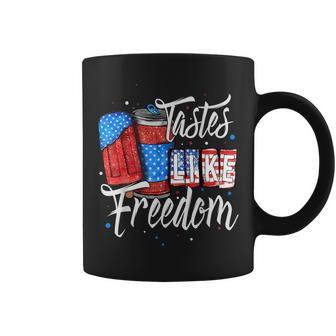 Tasted Like Freedom 4Th Of July Patriotic Ice Cream Usa Flag Patriotic Funny Gifts Coffee Mug | Mazezy