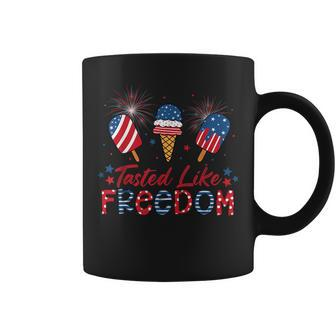 Tasted Like Freedom Independence Day 4Th Of July Freedom Funny Gifts Coffee Mug | Mazezy