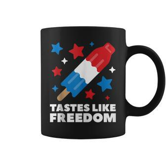 Tastes Like Freedom Icecream Ice Pop 4Th Of July Coffee Mug | Mazezy AU