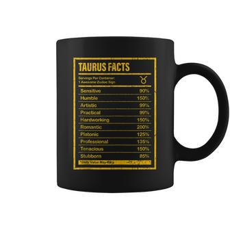 Taurus Facts Apparel For Men And Women Funny Zodiac Gift Coffee Mug - Thegiftio UK