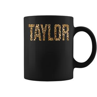 Taylor First Name Personalized Retro Taylor Name Coffee Mug | Mazezy
