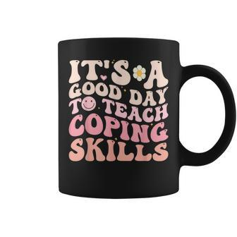 Teach Coping Skills Teacher Back To School Counselor Coffee Mug - Monsterry