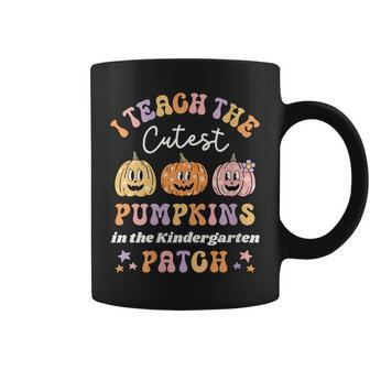 Teach The Cutest Pumpkins In The Kindergarten Patch Teacher Coffee Mug | Mazezy AU