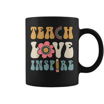 Teach Love Inspire Back To School Cute Teacher Coffee Mug - Seseable