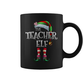 The Teacher Elf Matching Family Christmas Elf Coffee Mug - Monsterry