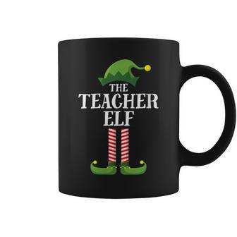 Teacher Elf Matching Family Group Christmas Party Coffee Mug - Seseable