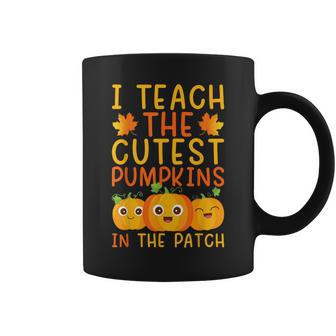 Teacher Halloween Pre-K Teacher Kindergarten Cutest Pumpkins Coffee Mug - Thegiftio UK
