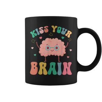 Teacher Kiss Your Brain Student Cute Back To School Coffee Mug - Monsterry CA