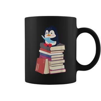 Teacher Librarian Kawaii Penguin Book Lover Penguin Gifts For Teacher Funny Gifts Coffee Mug | Mazezy