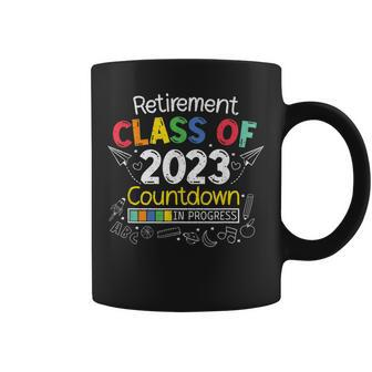 Teacher Retirement 2023 Countdown Funny Retiring Educator Coffee Mug | Mazezy