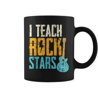 Teaching Rock Stars Rock'n Roll Music Teacher Coffee Mug | Mazezy