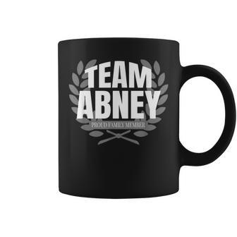 Team Abney Proud Family Member Abney Coffee Mug | Mazezy