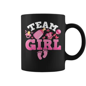 Team Girl Funny Gender Reveal Party Idea For Dad Mom Family Coffee Mug - Seseable