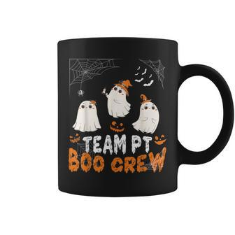 Team Pt Boo Crew Cute Ghost Halloween Physical Therapy Bats Coffee Mug - Monsterry DE