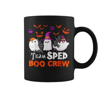 Team Sped Boo Crew Cute Ghost Halloween Costume Teacher Coffee Mug