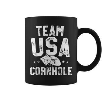 Team Usa Cornhole Champion Bean Bag Toss Tournament Winner Usa Funny Gifts Coffee Mug | Mazezy