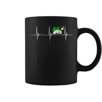 Teardrop Trailer Heartbeat Camping Pulse Line Ekg Rv Coffee Mug | Mazezy