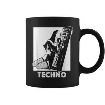 Techno Nun House Dj Breakcore Cybergrind Coffee Mug | Mazezy