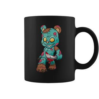 Teddy Bear Zombie Funny Halloween Christmas Scary Coffee Mug | Mazezy