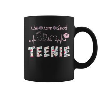 Teenie Grandma Gift Nie Live Love Spoil Coffee Mug - Seseable