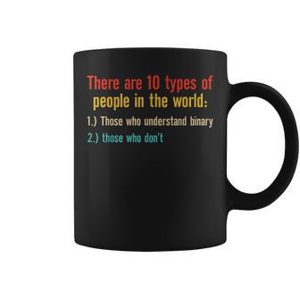 Ten Types Of People Understand Binary Math Teacher Joke Coffee Mug - Monsterry CA