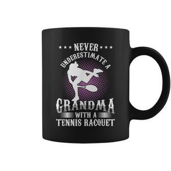 Tennis Player Grandma Grandmother Never Underestimate Gifts For Grandma Funny Gifts Coffee Mug | Mazezy