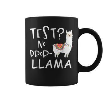 Test Day No Probllama Testing Teacher Educator Gifts For Teacher Funny Gifts Coffee Mug | Mazezy