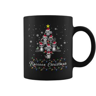 Th Cute Raccoon Christmas Tree Pajama Matching Costume Coffee Mug | Mazezy