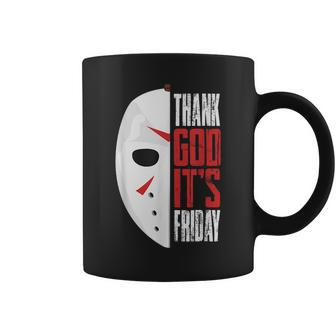 Thank God It's Friday Halloween Horror Scary Movies Halloween Coffee Mug | Mazezy
