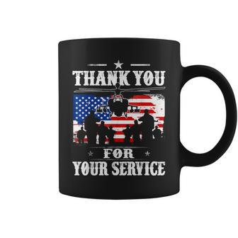 Thank You For Your Service Patriotic Veterans Day Coffee Mug - Seseable