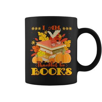 I Am Thankful For Books Fall Librarian Thanksgiving Coffee Mug - Thegiftio UK