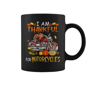 Thankful For Motorcycles Turkey Riding Motorcycle Coffee Mug - Seseable