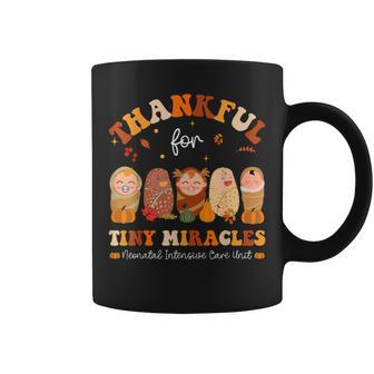 Thankful For Tiny Miracles Neonatal Thanksgiving Nicu Nurse Coffee Mug - Thegiftio UK