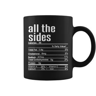 Thanksgiving Christmas All The Sides Nutrition Fact Coffee Mug | Mazezy