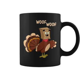 Thanksgiving Dog Fake Dog Woof Thanksgiving Turkey Coffee Mug - Thegiftio UK