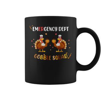 Thanksgiving Emergency Room Department Er Nurse Gobble Squad Coffee Mug - Seseable