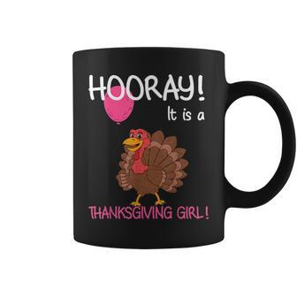 Thanksgiving Gender Reveal Design For Expecting Parents Coffee Mug | Mazezy