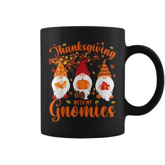 Thanksgiving With My Gnomies Autumn Gnomes Lover Coffee Mug | Mazezy
