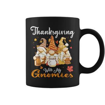Thanksgiving With My Gnomies Autumn Gnomes Lover Coffee Mug - Seseable
