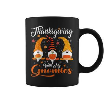 Thanksgiving With My Gnomies Autumn Gnomes Lover Coffee Mug - Monsterry AU