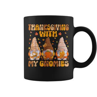 Thanksgiving With My Gnomies Happy Thanksgiving Gnome Fall Coffee Mug - Monsterry CA