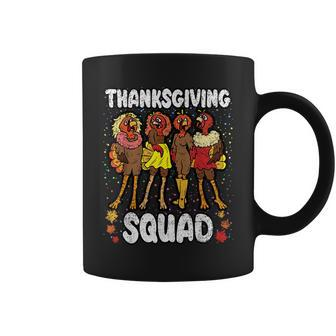 Thanksgiving Squad Turkey Fall Autumn Girls Coffee Mug | Mazezy