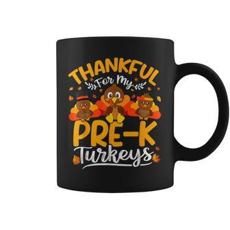Thanksgiving Thankful My Pre K Turkeys Pre K Teacher Coffee Mug | Mazezy CA