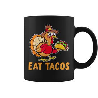 Thanksgiving Turkey Eat Tacos Mexican Thanksgiving Coffee Mug - Thegiftio UK