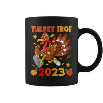 Thanksgiving Turkey Trot 2023 Pumpkin Autumn Turkey Running Coffee Mug - Thegiftio UK