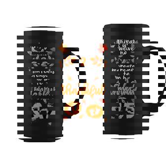 Thanksgiving Twin Baby Pregnancy Announcement Thankful Coffee Mug | Mazezy