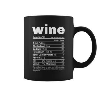 Thanksgiving Wine Nutritional Facts Costume Coffee Mug - Seseable