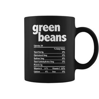 Thanksgiving Xmas Costume Nutrition Facts Green Beans Coffee Mug - Seseable