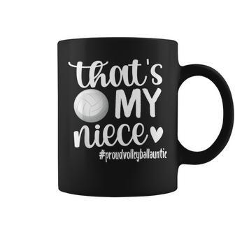 That's My Niece Proud Volleyball Auntie Volleyball Aunt Coffee Mug | Mazezy CA